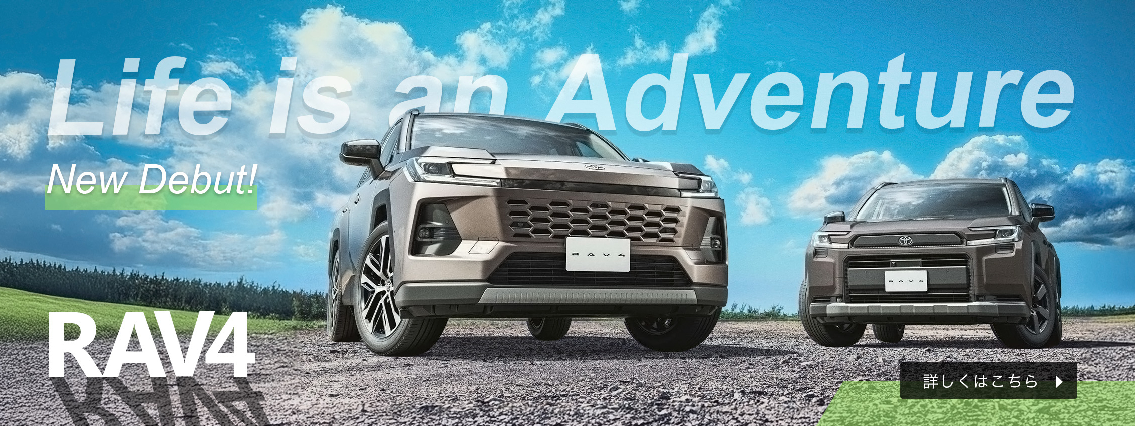 RAV4 ニューデビュー　詳しくはこちら